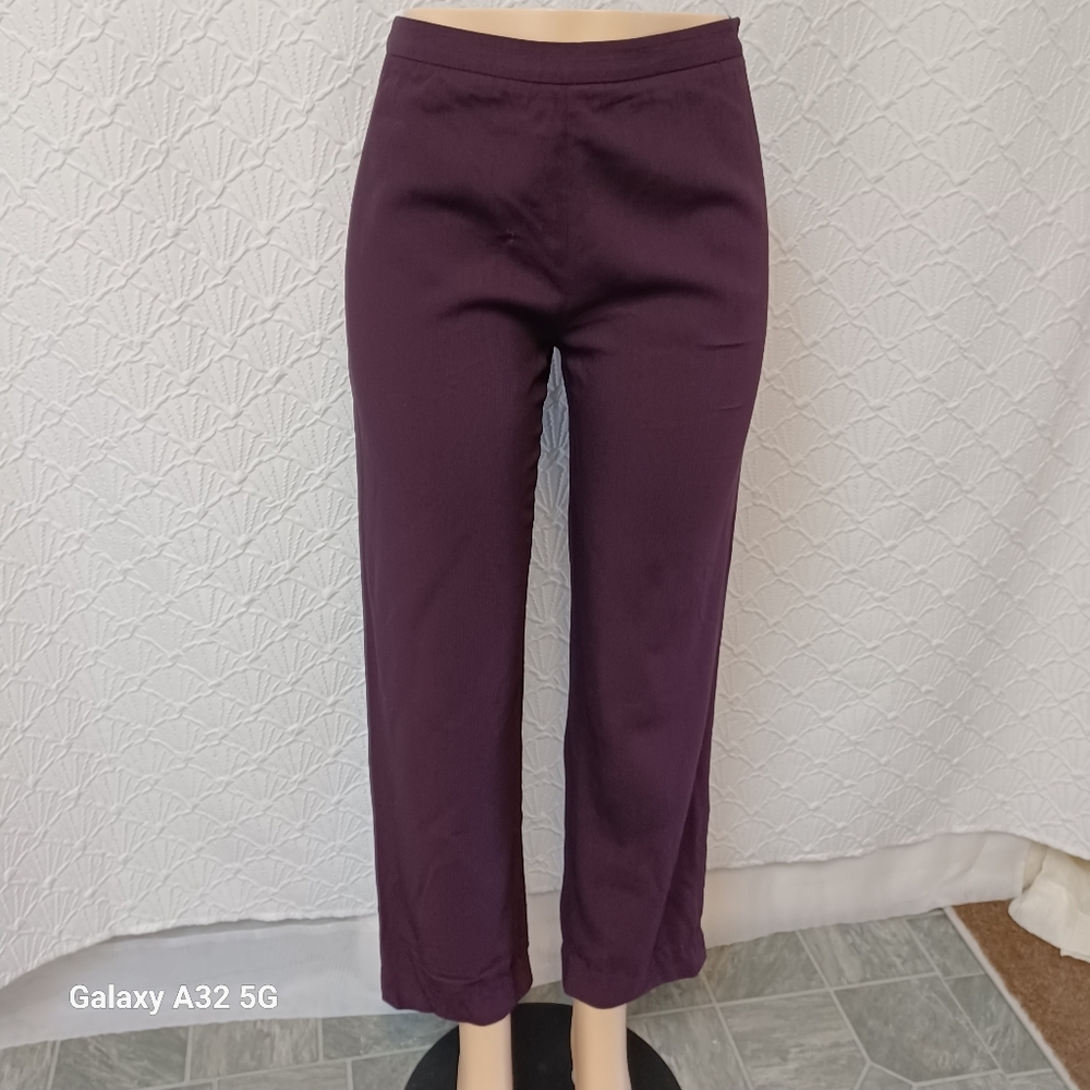 LOFT  Women Size 2 Deep Purple Wool Blend Pants